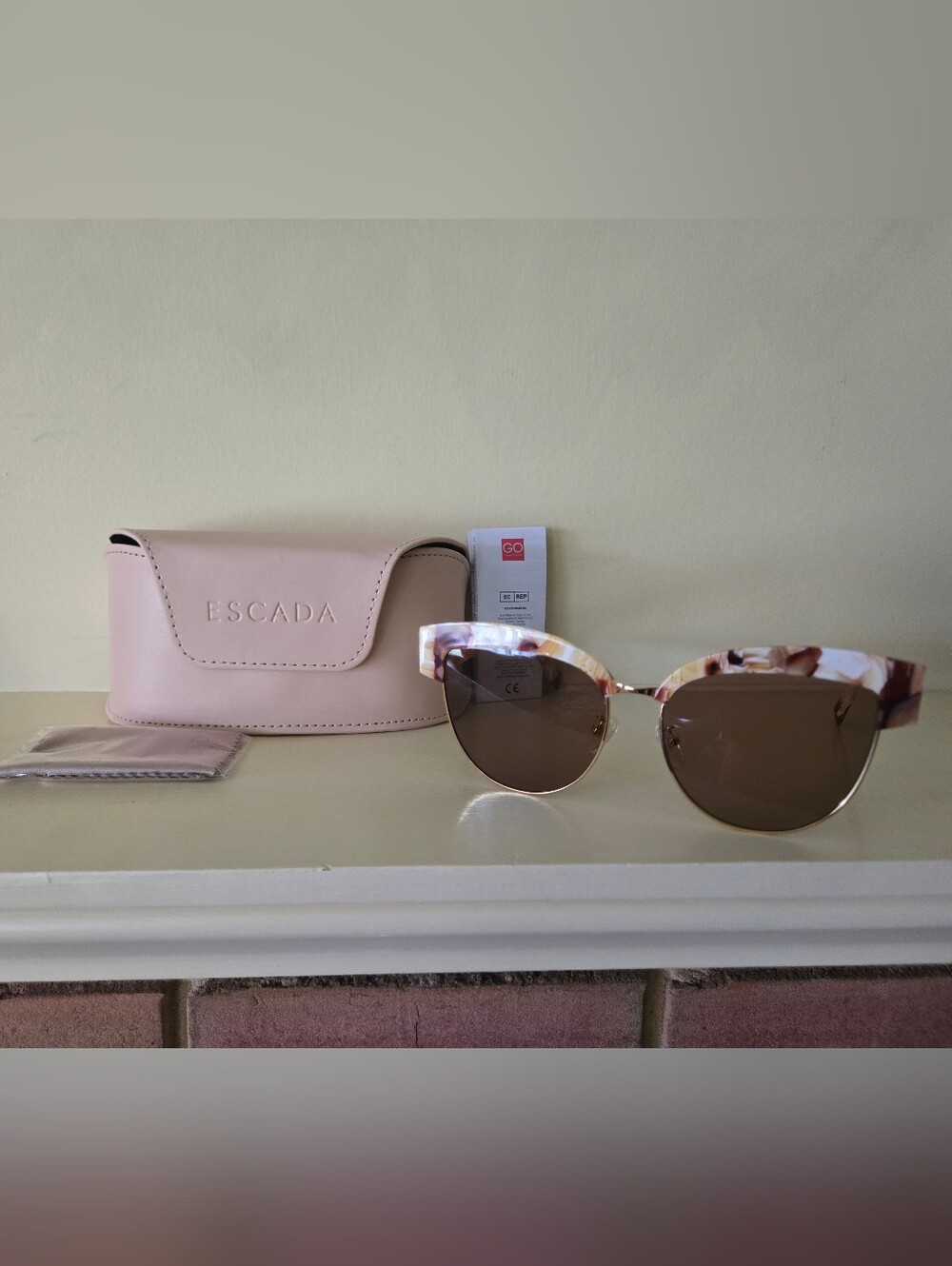 Escada Women's SESA61F Cat Eye Sunglasses 58-16-145